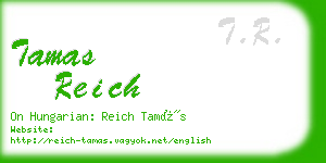 tamas reich business card
